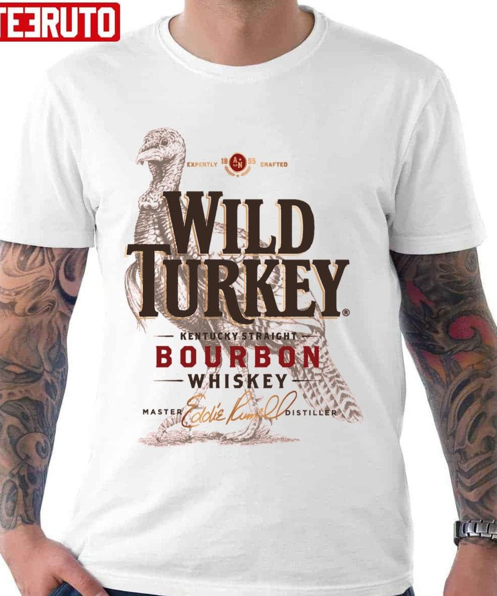 Retro Wild Turkey Kentucky Straight Bourbon Whiskey Unisex Hoodie