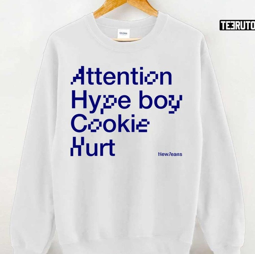 Attention Hype Boy Cookie Hurt Newjeans First Ep Singles Unisex Hoodie