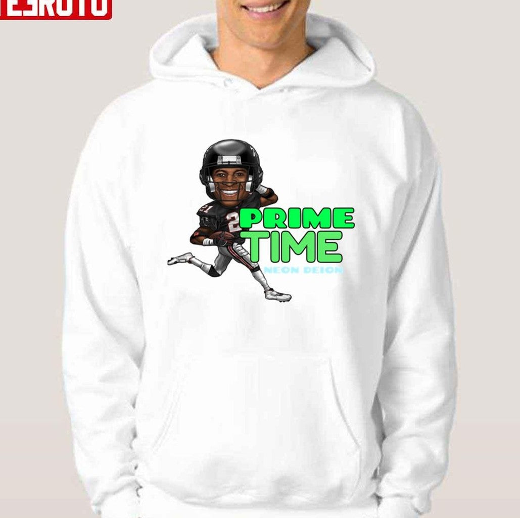 Prime Time Deion Sanders Neon Deion Fanart Unisex T-shirt