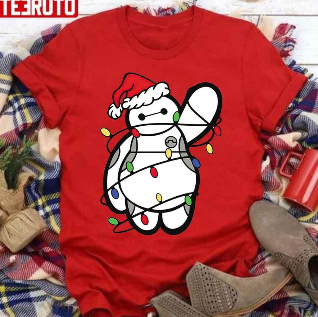 Baymax Christmas Lights Tangling Unisex Sweatshirt