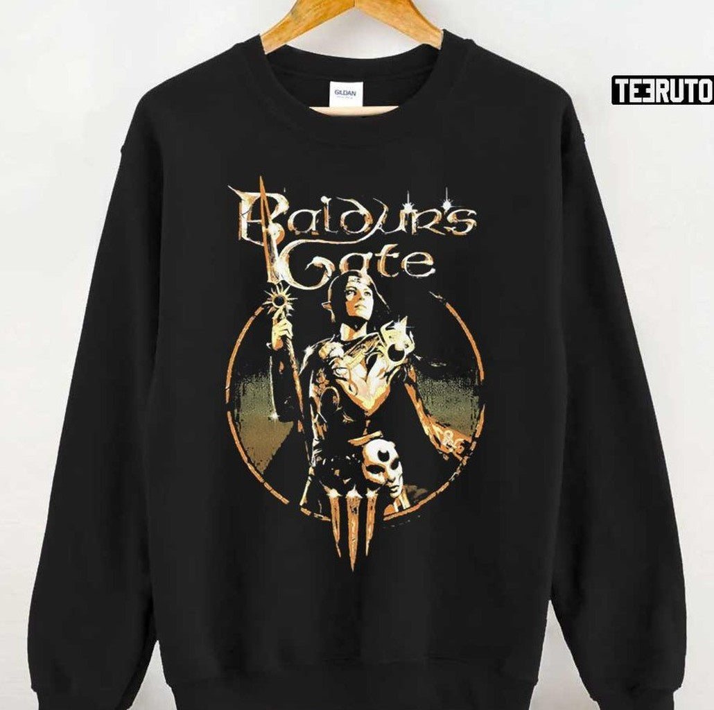 Baldurs Gate Vintage Rounded Scene Unisex T-Shirt
