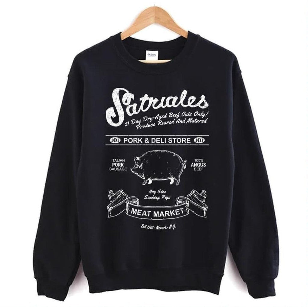 Satriale's Pork &amp; Deli Store Distressed The Sopranos Unisex Sweatshirt