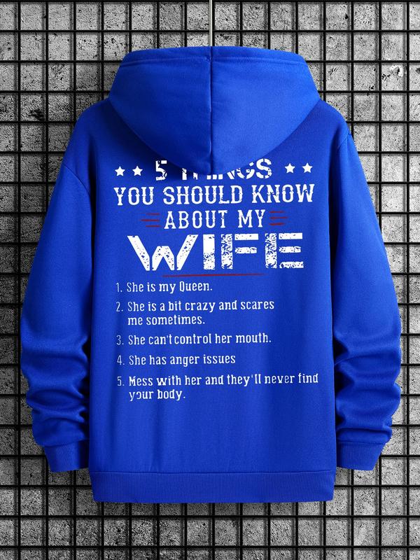 Letter Print Men's Essentials Hoodie with Drawstring Pockets, Casual Long Sleeve Sweatshirt, Drippy Outfit, Boyfriend Gift Graphic HoodiesÂ 