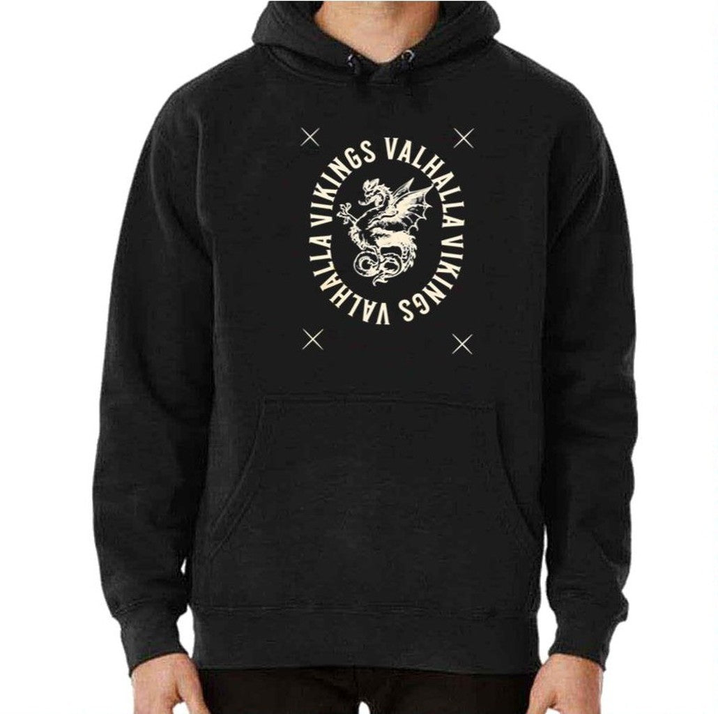 The Dragon Symbol Vikings Valhalla Unisex Hoodie