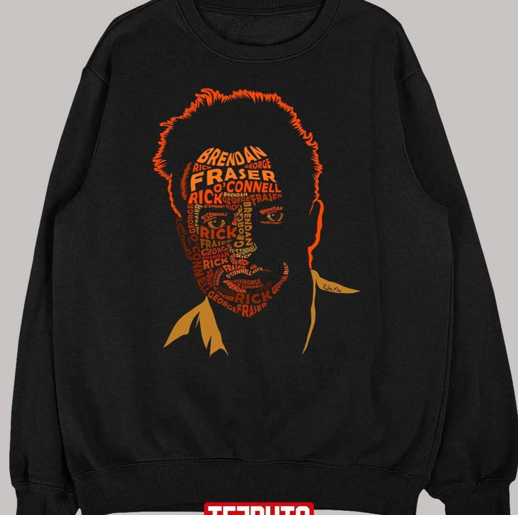 Movie Names Portrait Brendan Fraser Unisex T-Shirt