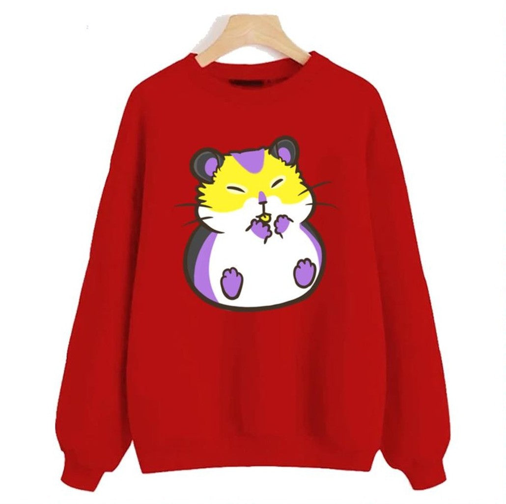 Nonbinary Pride Hamster Unisex Sweatshirt