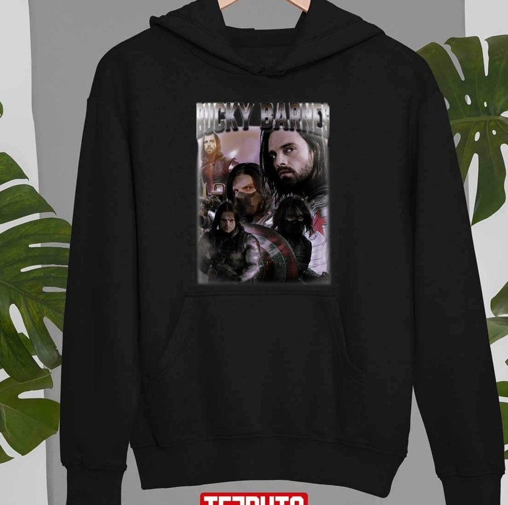 Retro Bucky Barnes Sebastian Stan Winter Soldie America Homage Unisex T-Shirt