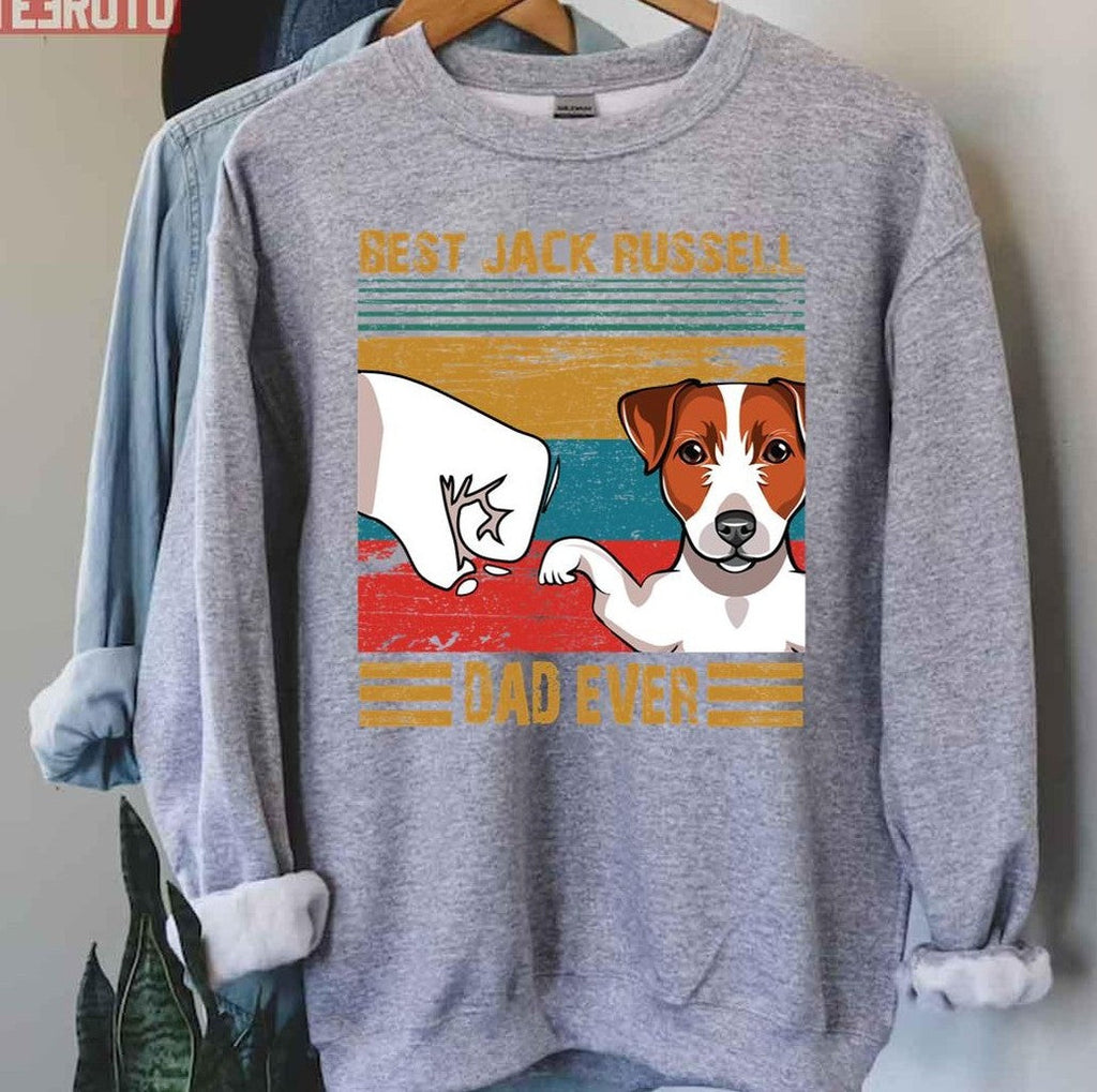 Best Jack Russell Dad Ever Vintage Unisex Sweatshirt