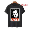 Black And White Graphic Bob Saget Unisex T-Shirt