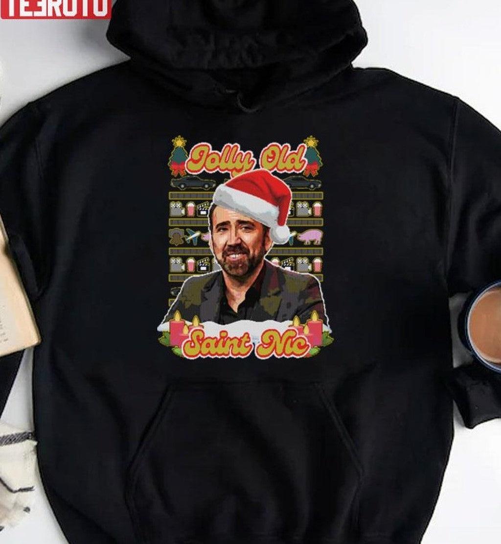 Saint Nic Christmas Nicholas Cage Unisex Sweatshirt