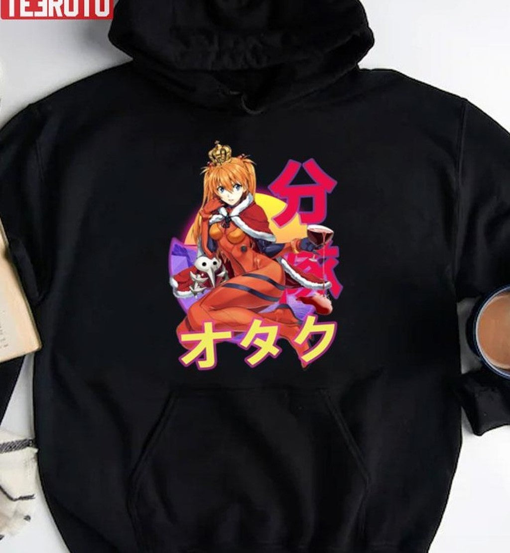 Asuka Langley Soryu Neon Genesis Evangelion Sunset Design Unisex T-Shirt