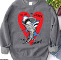 Shark To My Tornado Funny Valentine Unisex Sweatshirt