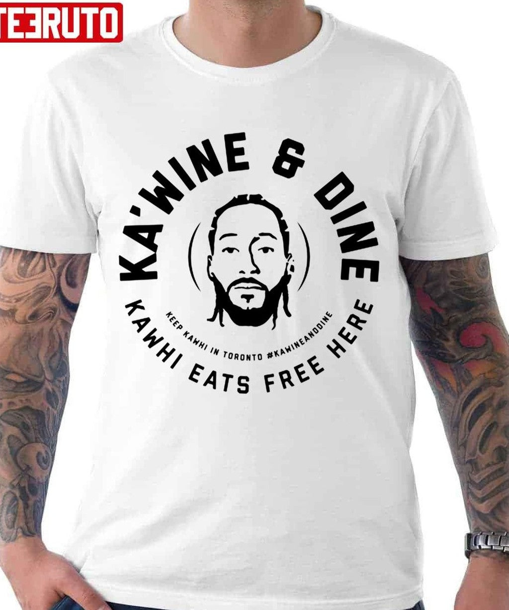 Basketball Logo Kawhi Leonard Ka'wine And Dine Unisex Hoodie