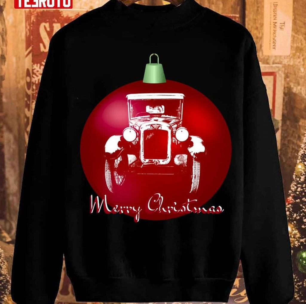 Austin Seven British Vintage Car Monoblock Christmas Unisex Sweatshirt