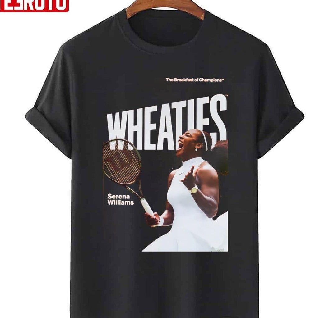 Serena Williams Wheaties Tennis Player Design Unisex T-Shirt