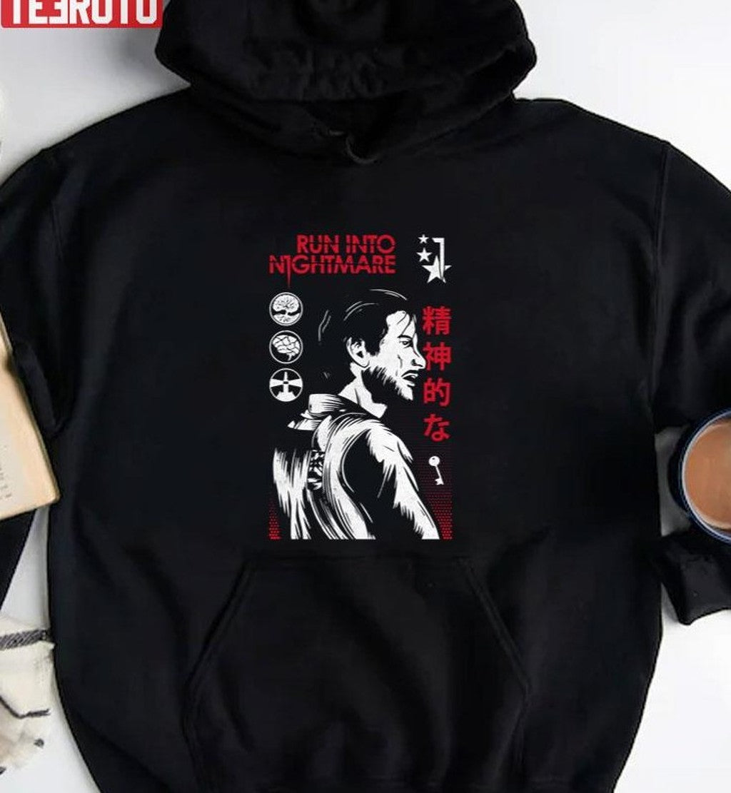 Run Into Nightmare The Evil Within Japanese Style Unisex T-Shirt