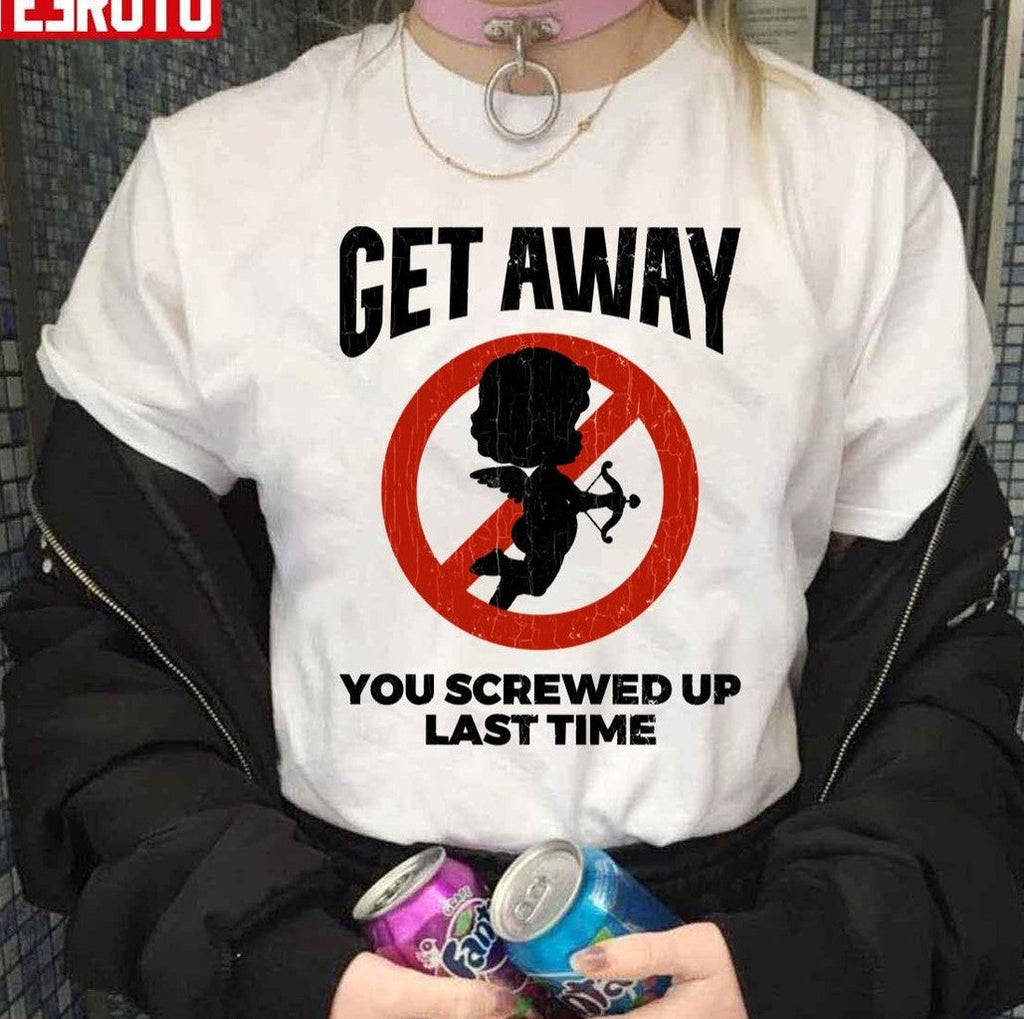 Anti Valentines Sarcastic Cupid Quote Funny Unisex Hoodie