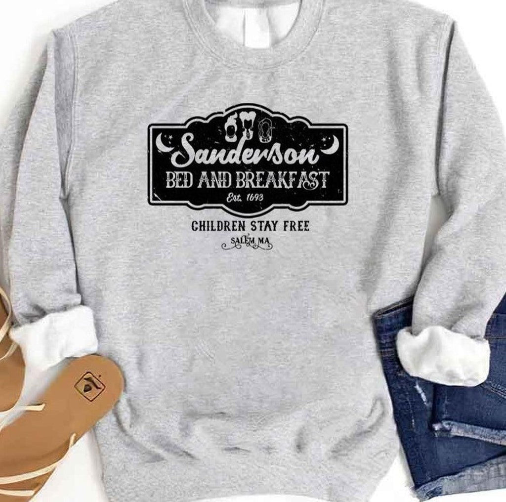 Sanderson Bed And Breakfast Children Stay Free Funny Halloween Unisex Sweatshirt