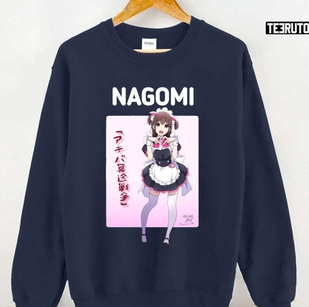 Pink Art Nagomi Wahira Akiba Maid War Unisex Sweatshirt
