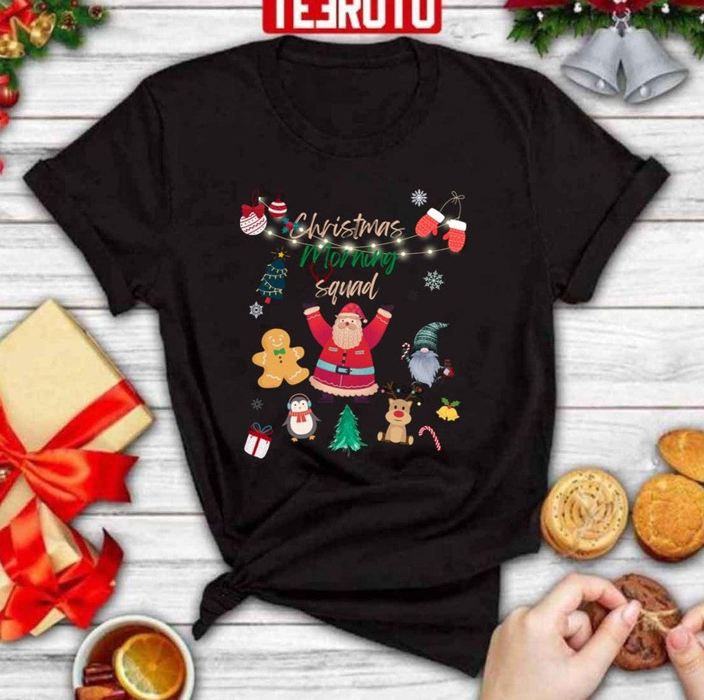 Squad Family Xmas Holidays Morning Artwork Unisex Sweatshirt