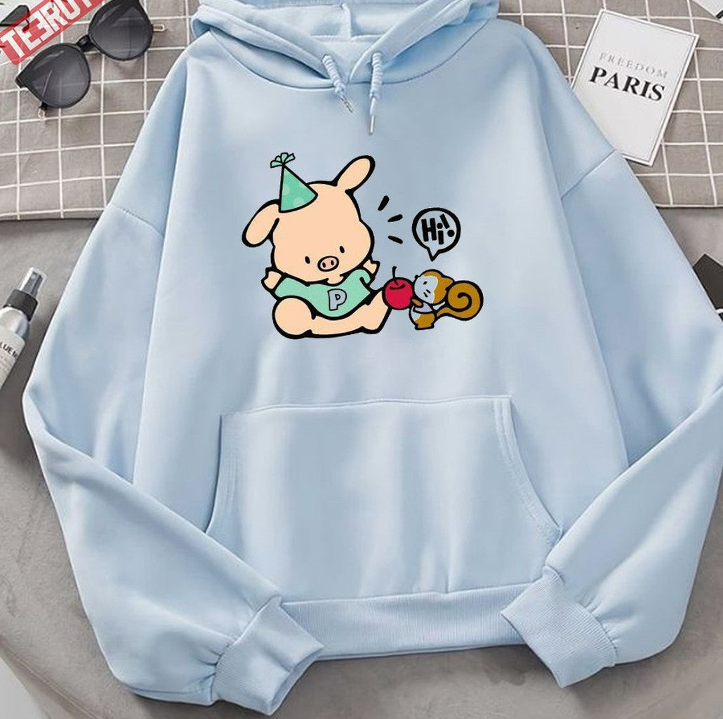 Pippo Pig Say Hi Unisex Hoodie