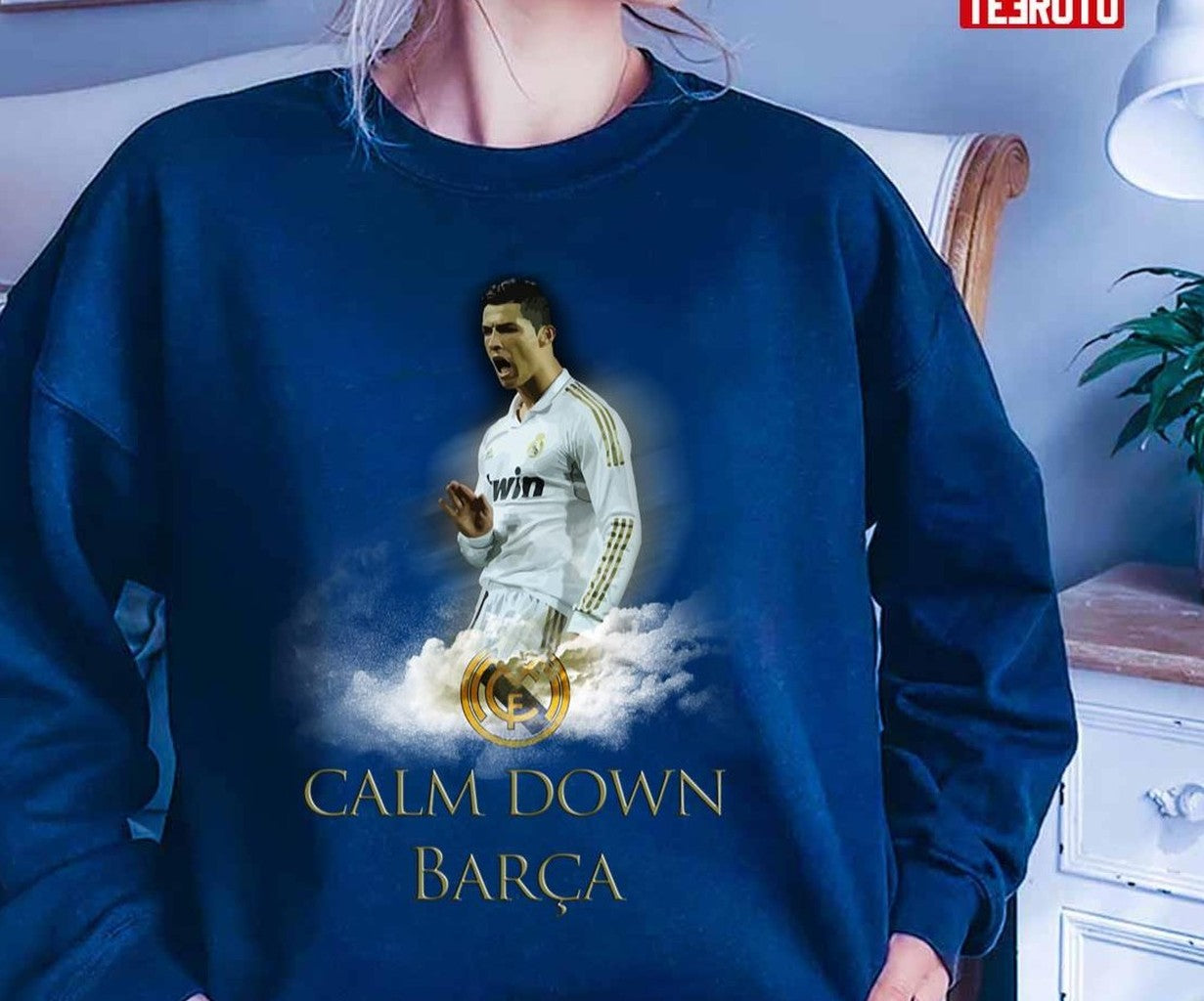 Ronaldo Vs. Barca Goal Calm Down Unisex T-Shirt