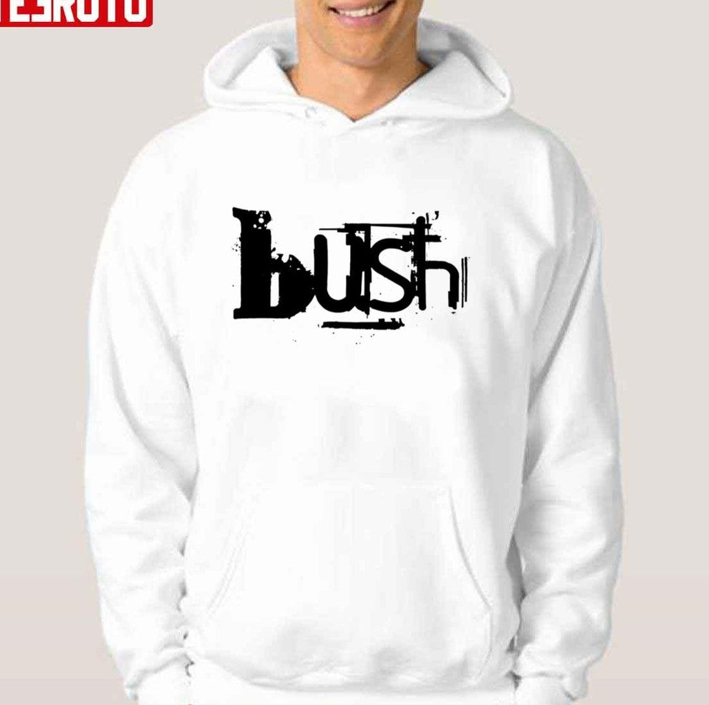 Official Bush Band Logo Black Unisex Hoodie
