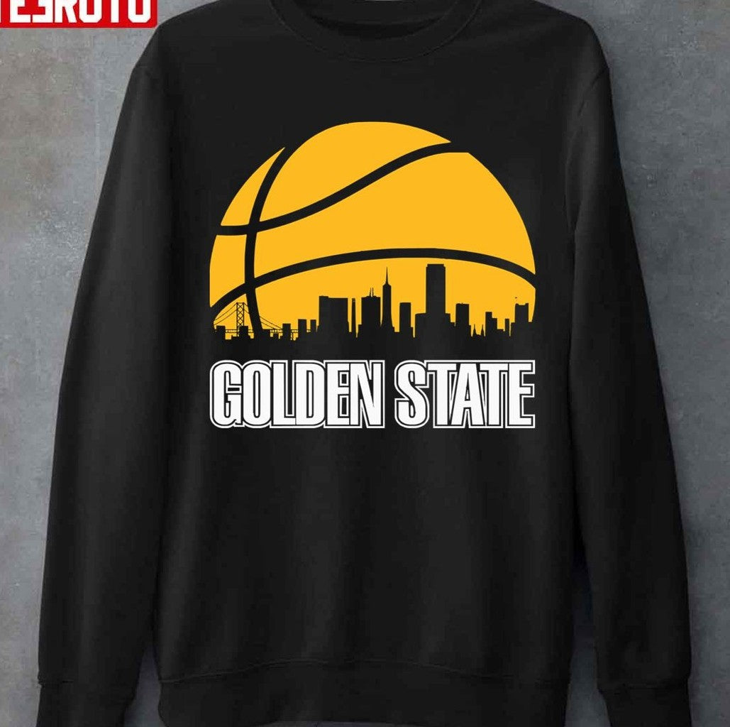 Retro Warriors Basketball Golden State SF City Skyline Unisex T-Shirt
