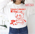 Red Lineart Chen Touhou Project Unisex Sweatshirt