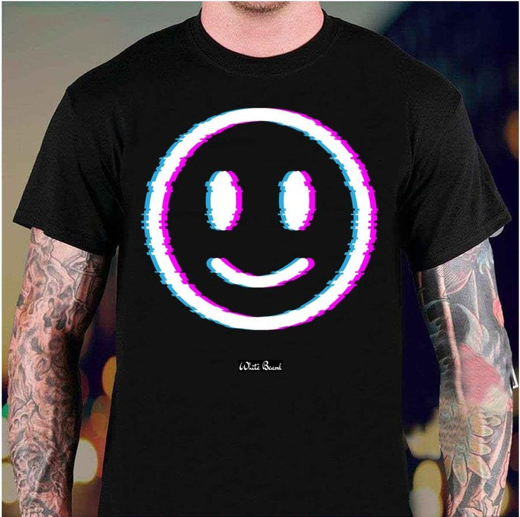 Smiley Face Aesthetic Glitch Art Unisex Sweatshirt
