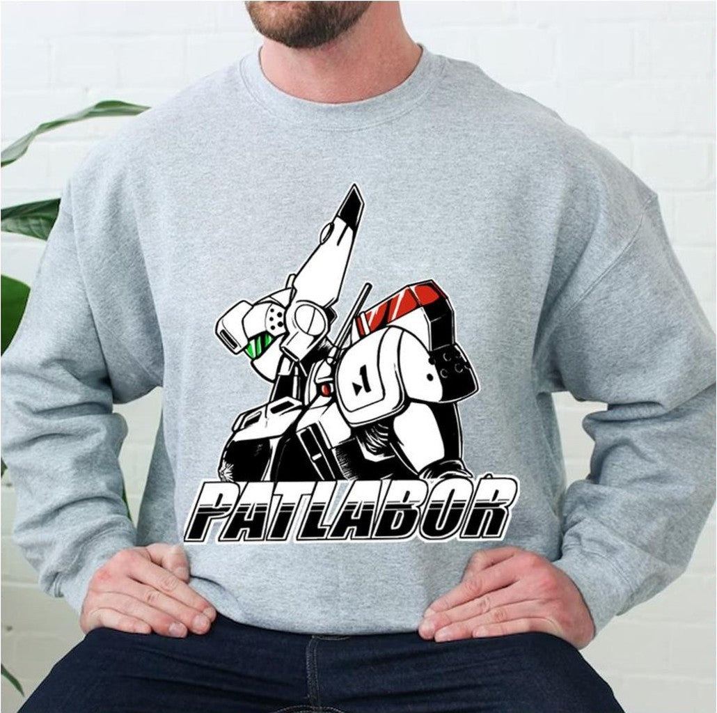 Black And White Design Patlabor Ingram Unit 01 Active Unisex Sweatshirt