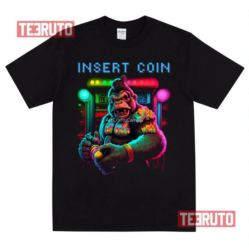 Arcade Monkey Insert Coin Donky Kong Unisex Sweatshirt