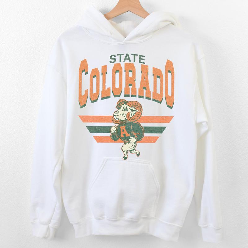 Colorado State Rams Vintage NCAA Sweatshirt, University Football Shirt, Classic Gift for Fans, Men, Women, Unisex Cotton T-Shirt, Vintage Style