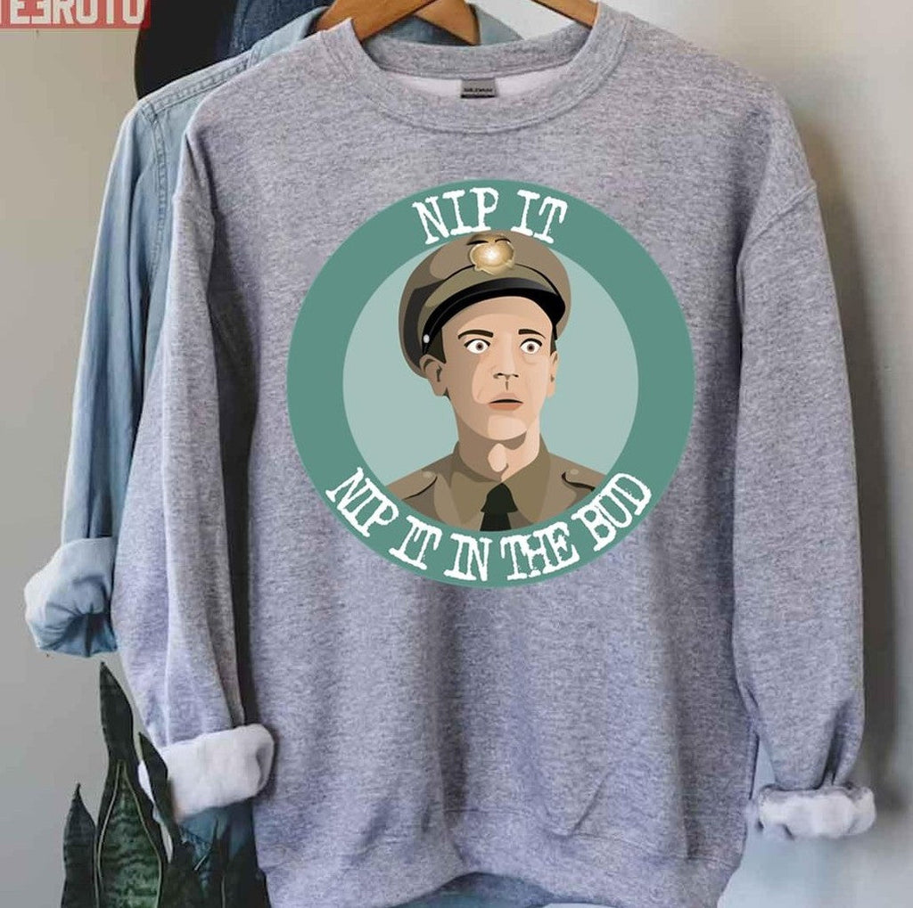 Barney Fife Round Logo Andy Griffith Unisex Hoodie