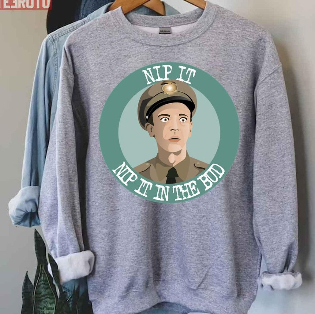Barney Fife Round Logo Andy Griffith Unisex Hoodie