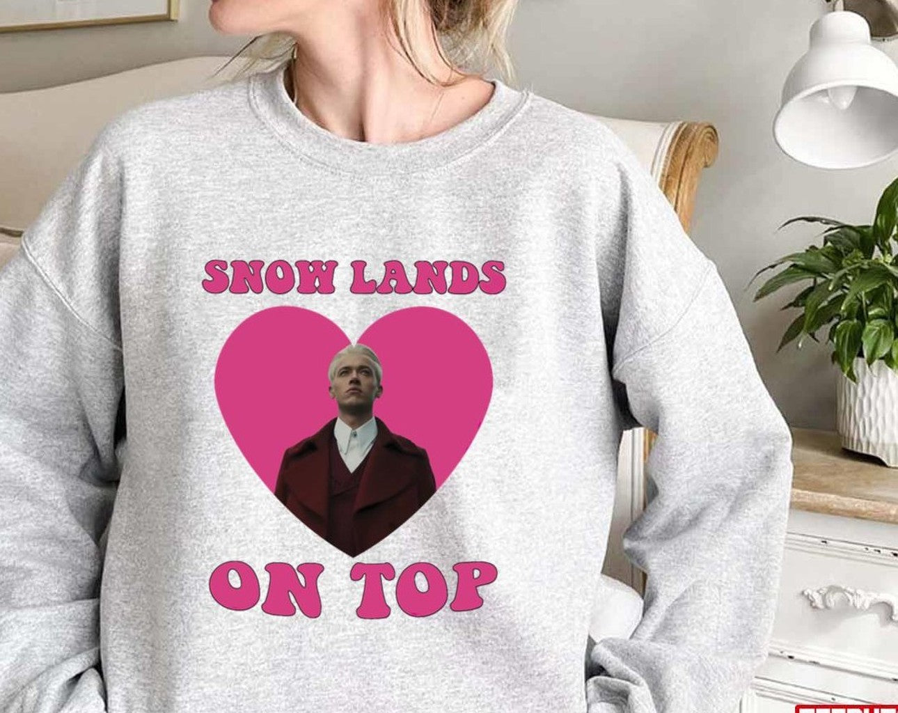 Snow Lands On Top Coriolanus Snow Tom Blyth President The Hunger Games Unisex Sweatshirt