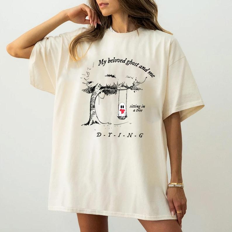 Halloween Spooky Shirt, Halloween Cute Ghost Shirt, Halloween Song Lyrics Shirt