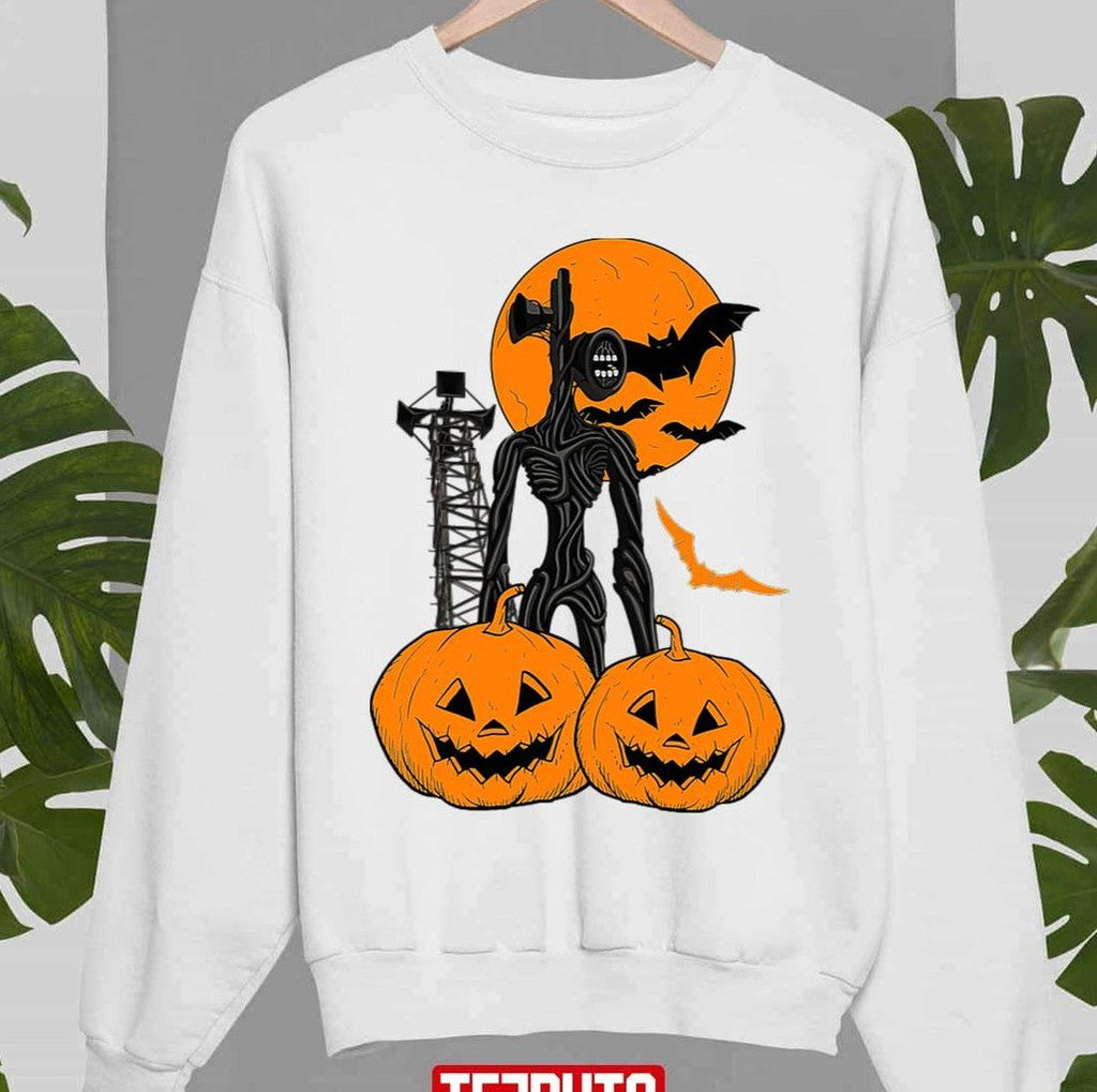 Siren Head Pumpkins Halloween Unisex Sweatshirt