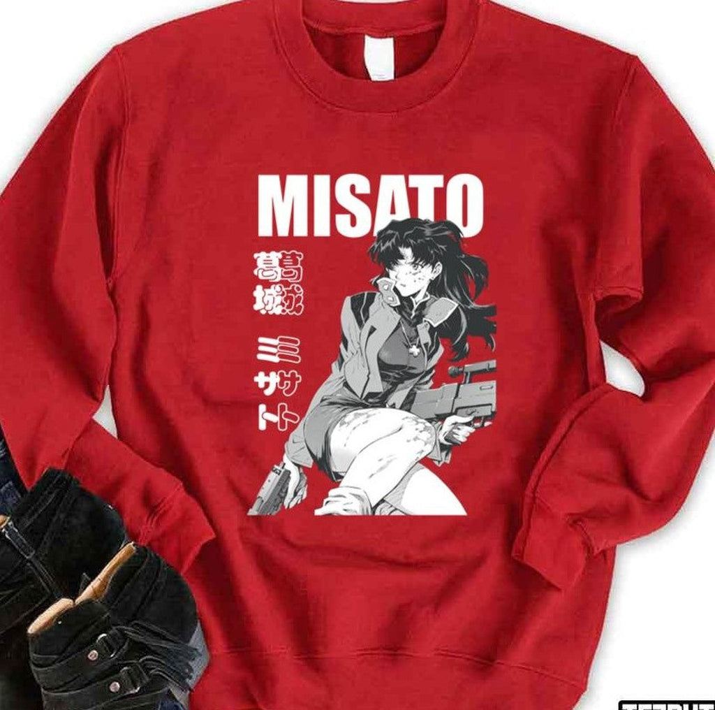 Badass Misato Katsuragi Neon Genesis Evangelion Unisex Sweatshirt