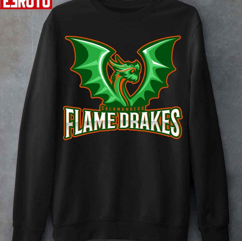 Salamanders Flame Drakes Unisex T-Shirt