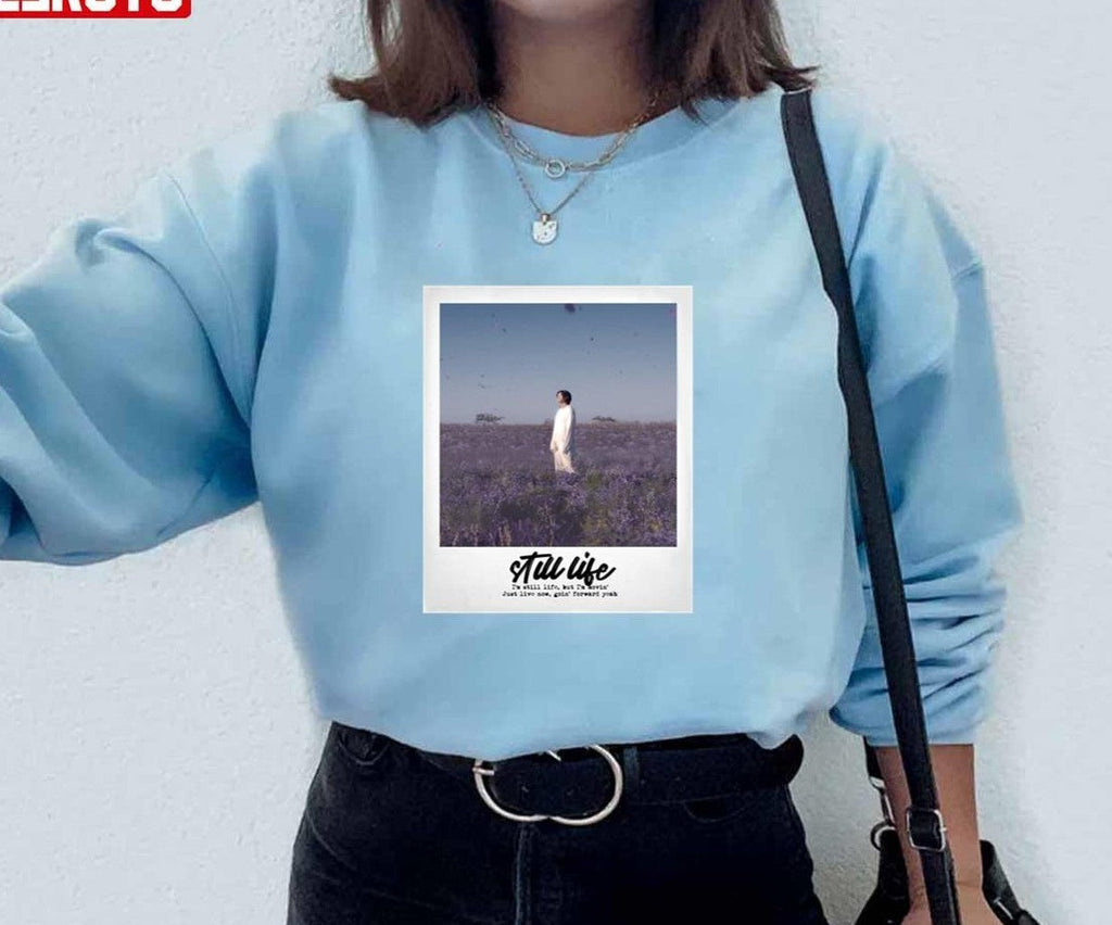 Still Life Lyrics Indigo Album Of BTS RM Kim Namjoon Art Print Unisex Hoodie