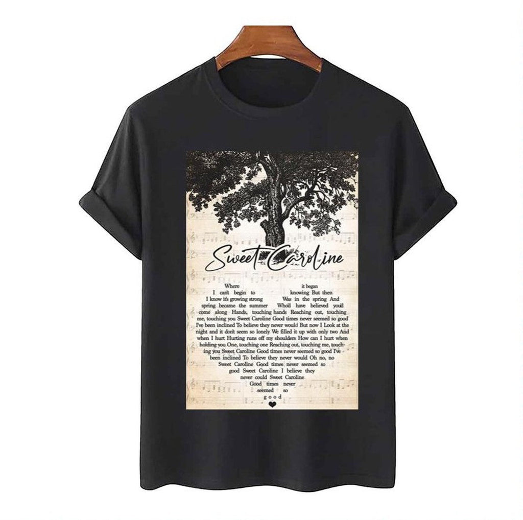 Sweet Caroline Lyrics Tree Neil Diamond Unisex T-Shirt