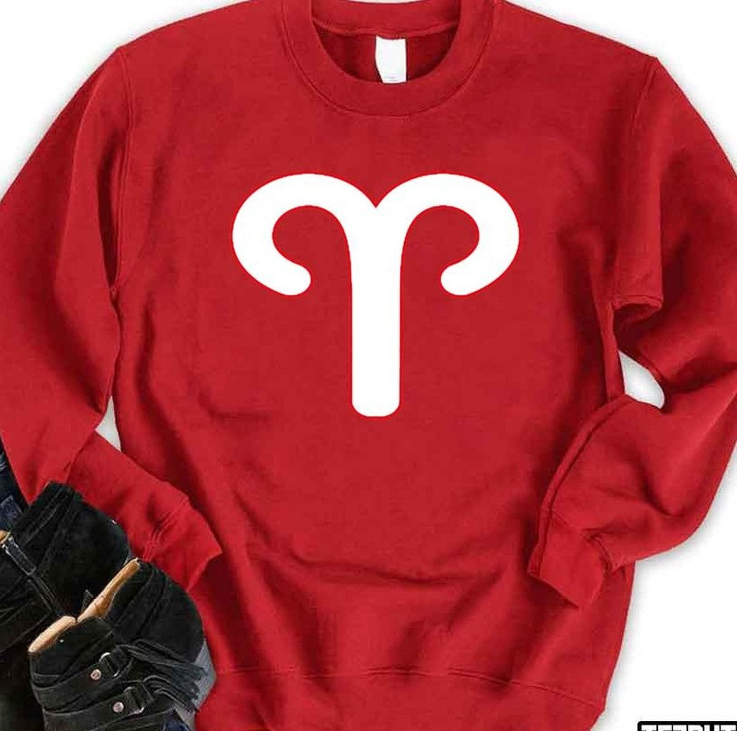 Aries Symbol Zodiac Sign 2023 Christmas Unisex Sweatshirt