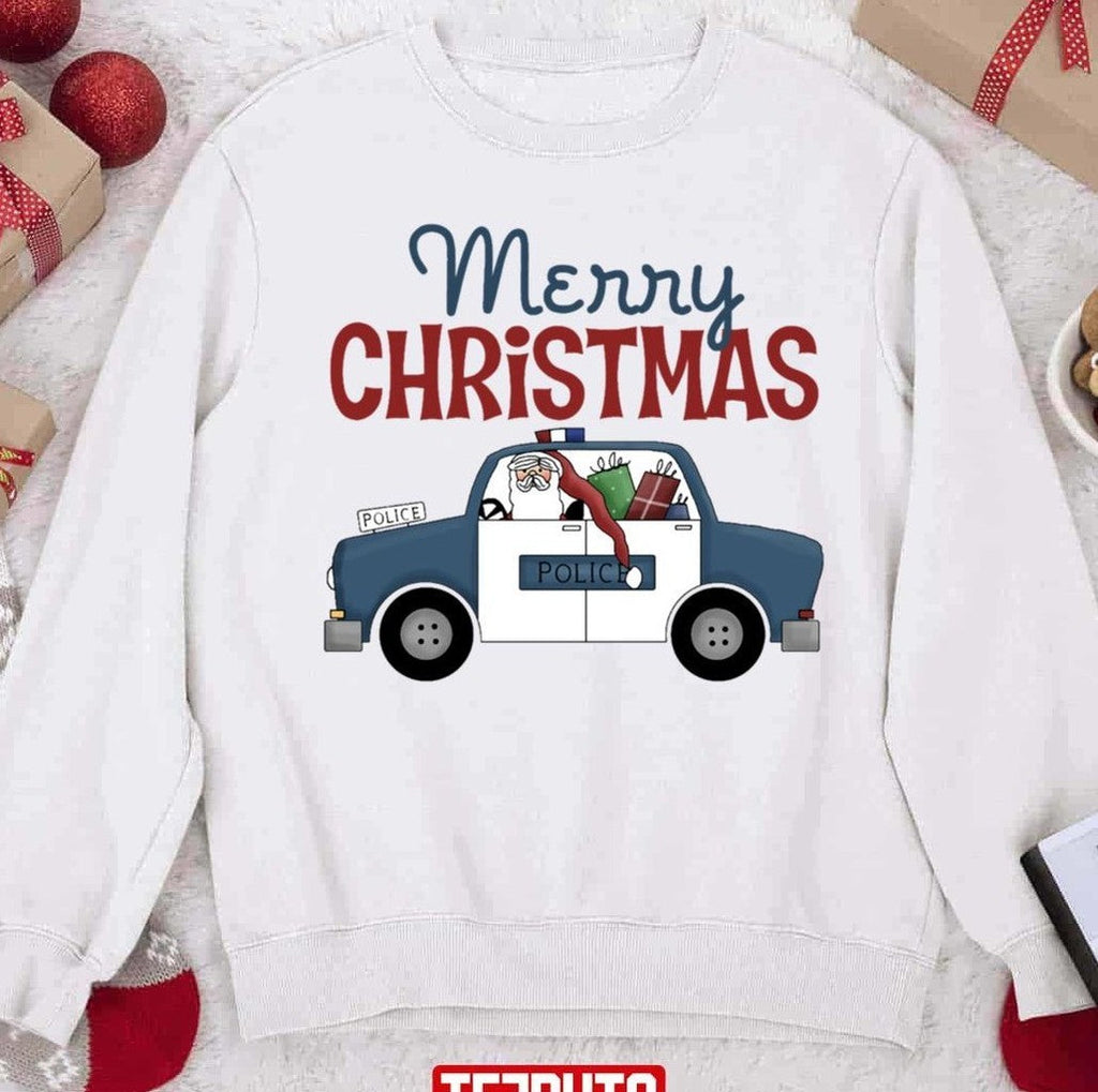 Police Officer Merry Christmas Unisex Sweatshirt