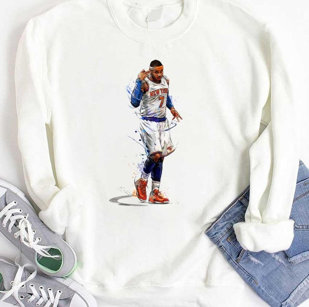 Art Basketball Legend Carmelo Anthony Unisex Hoodie