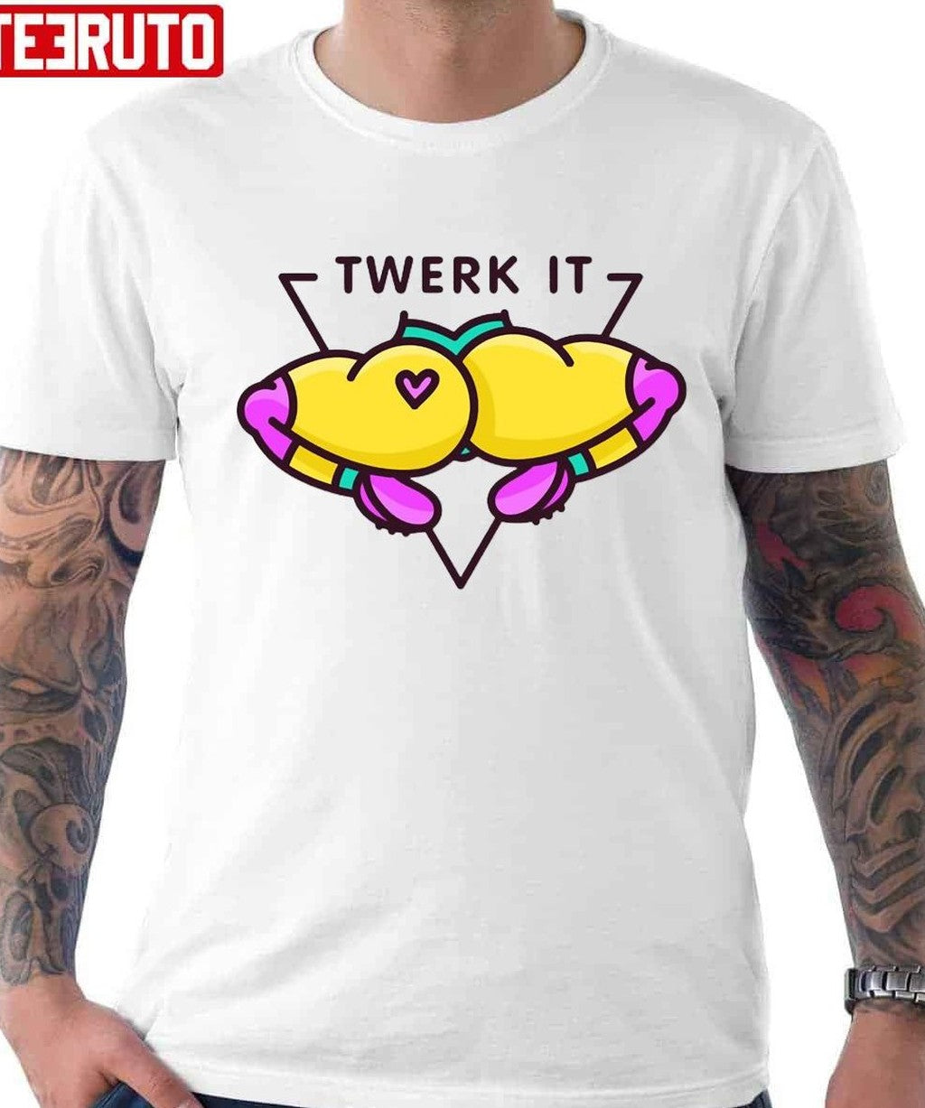 Sexy Cartoon Ass Twerk Here Funny Unisex T-Shirt