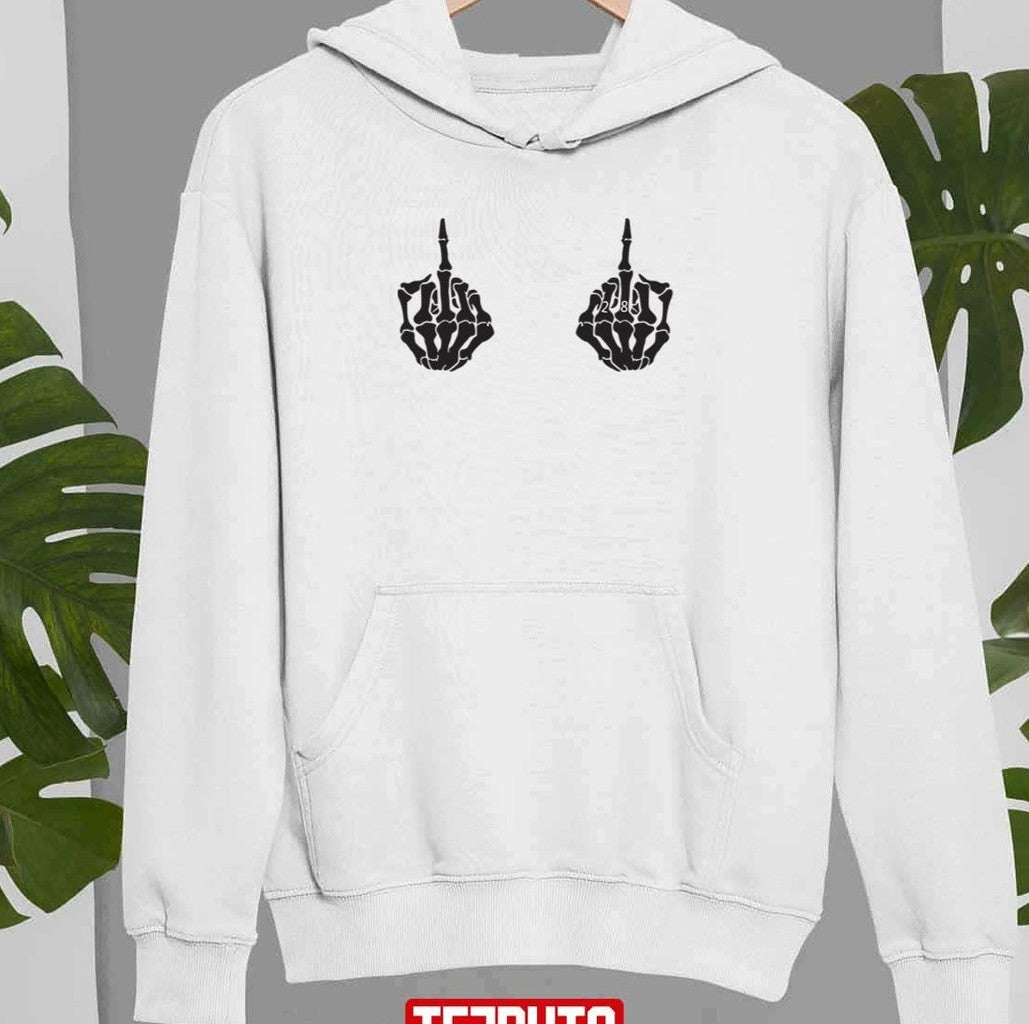 28 Louis Tomlinson Skeleton Hands Black Unisex Sweatshirt