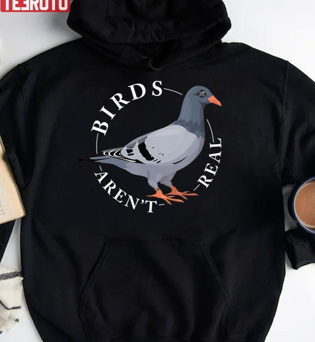 Birds Arn't Real Spies In The Sky Camera Eye Bird Conspiracy Unisex Hoodie