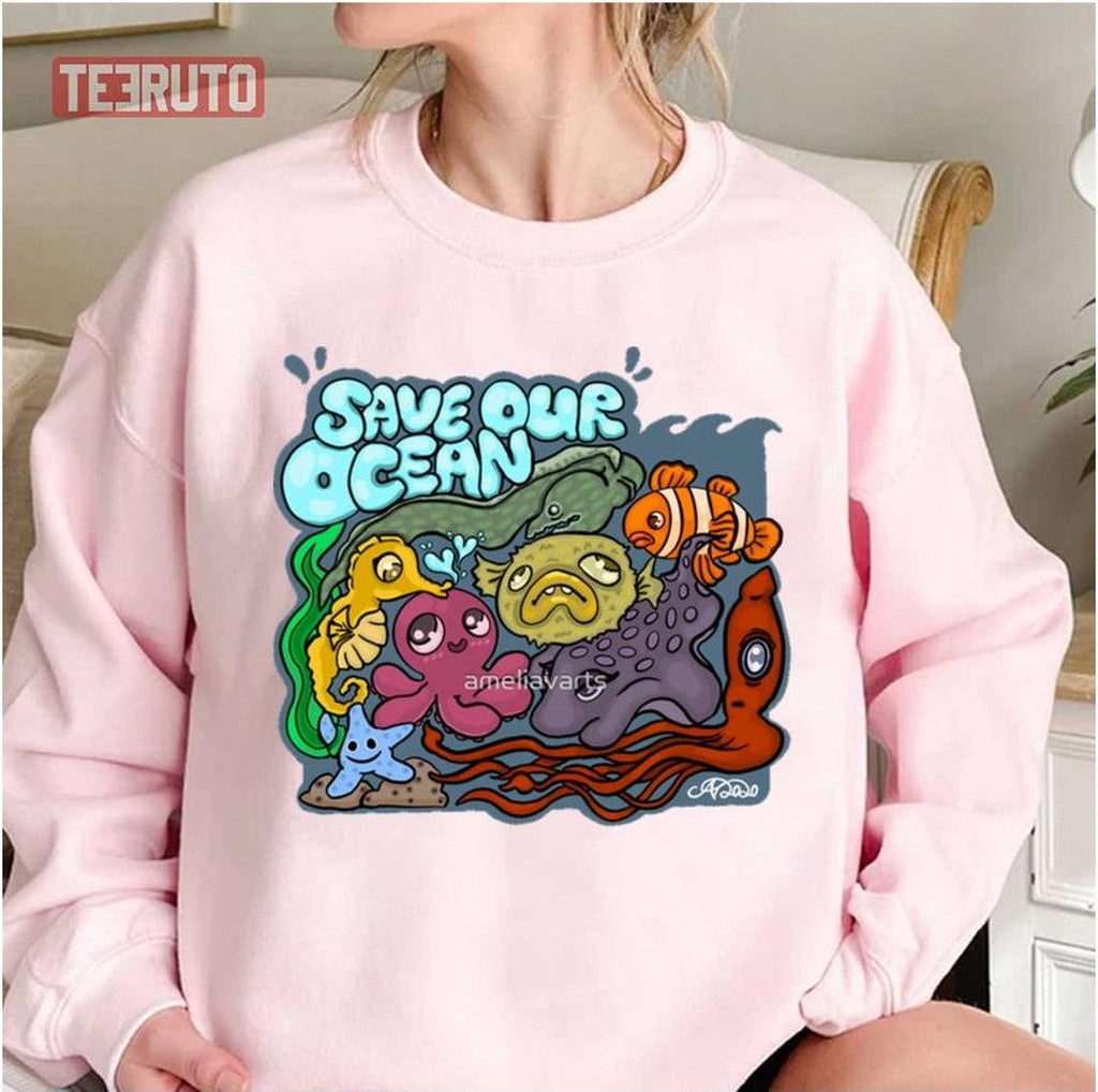 Save Our Ocean Sea Creature Unisex Sweatshirt