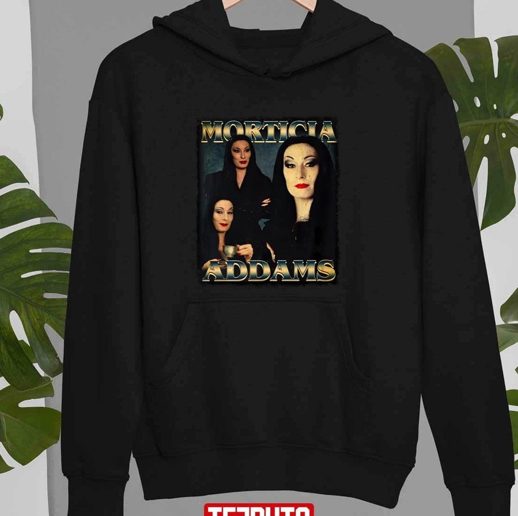 Morticia Addams The Addams Family 90s Vintage BootlegUnisex Sweatshirt
